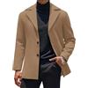 COOFANDY Cappotto Uomo Elegante Business Invernale | Taglio sartoriale, rever strutturato, texture opaca premium, antipiega, perfetto per business o casual, fit comodo