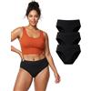 MOOPRA Mutande Mestruali Donna Ultra Assorbenti, Morbide & Traspiranti | Assorbimento a Nido d'Ape | Protezione da Flusso Leggero a Molto Abbondante | Donna | OEKO-TEX | Confezione da 3