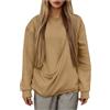 Generico Felpa Donna in Peluche con Tasca Senza Zip Porta Animali per Gatti e Cani Cappuccio e Coulisse Hoodie Donna Uomo in Pile Morbido Caldo per Casa e all'Aperto Pullover Porta Gatto Cane con Tasca