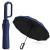 XMIRAKLIX Ombrello pieghevole automatico 106 cm ombrello grande con manico ad anello | Ombrello da viaggio in tessuto 190T pieghevole a 38 cm con custodia per pioggia sole e uso quotidiano