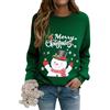 Lonya Felpa Donna Maglione Natalizio Manica Lunga Felpe Senza Cappuccio Casual Girocollo Pullover Autunnale e Invernale