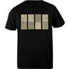 Udaytee I Quattro Elementi T-Shirt Basic da Uomo Nera in Cotone