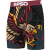 PSD Boxer Uomo Blu Nero Stampa Geometrica | Boxer Elastico in Vita e Microfibra Regalo Originale