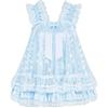 Satini Babydoll Sissy in Raso e Pizzo | Doppio Strato, Velo Floreale, Fiocco Decorativo, Balze e Volant, Uso Versatile, Taglie S-XXL