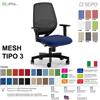 SEIPO MESH TIPO 3 MH0026 Poltrona schienale alto in rete con braccioli Movimento sincronizzato "R4" SEIPO TESSUTO V
