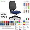 SEIPO MESH TIPO 3 MH0029 Poltrona schienale in rete Movimento sincronizzato "R4" SEIPO TESSUTO V