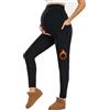 Farrobor Leggins Premaman Donna con Tasche Pantaloni Gravidanza a Vita Alta Morbidi Abbigliamento Premaman