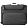 MoKo Borsa per Tablet 9-11 Pollici con Multitasche | Compatibile con iPad 10/Air 5 10,9", iPad Pro 11 M2, iPad 9/8/7 10,2" e Galaxy Tab S9/S8 11", Nero & Grigio