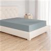 Amazon Basics Lenzuolo con angoli Matrimoniale, 160 x 200 x 30 cm, in 100% Microfibra con altezza da 30cm, Blu Spa