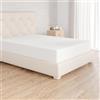 Amazon Basics Lenzuolo con angoli Piazze Francese, 140 x 200 x 30 cm, in 100% Microfibra con altezza da 30cm, Bianco