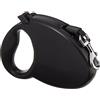 Amazon Basics Guinzaglio retrattile per cani, lunghezza estensibile 5 m, taglia M (fino a 50 kg), nero