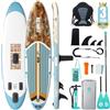 Niphean Tavola SUP Gonfiabile 320cm/230cm con Accessori SUP Stabile | Tavola SUP Rigida Portata 200kg, Antiscivolo con Kit Riparazione, per Adulti, Principianti, Uomini, Donne e Yoga