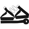 TOPBATHY Set di Fasce Elastiche Nero per Allenamento, con Ancoraggio Porta | Tpe con Fibbie, per Esercizi Indoor su Macchine e Telai Porta, Uso Professionale
