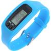 ifundom Contapassi Elettronico da Polso in Silicone Blu Display Chiaro | Design Semplice e Leggero, Batteria Ag10 Integrata, per Camminata e Spostamenti Quotidiani