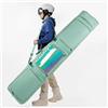 Generic Borsa da snowboard impermeabile con ruote, altezza regolabile per viaggi singola/doppia, borsa da sci per sport invernali, altezza regolabile 15 cm, perfetta per viaggi aerei