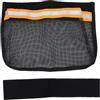 KANASI Boat Storage Mesh Bag, 25CM Polyester Black Marine Organizer | Polyester Material: Built with polyester mesh to drain water and keep stored boat items dry.