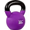 MOVIT® Kettlebell PRO 2-24 kg, Ghisa, Rivestimento in Neoprene | Design Monoblocco, Base Piatta, Rivestimento Antiscivolo, 12 Colori; Testato per Sostanze Nocive, Fitness