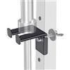 Kipika Supporto per bilanciere olimpico per Power Rack da 5,1 x 5,1 cm con fori da 1,3 cm, gancio per barra singola, montaggio senza trapano, accessorio per palestra in acciaio resistente