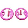 HaloModora Tacchetto a cuneo CNC fresato per Wahoo per Speedplay Silver CNC (rosa) | costruzione, precisione fresata CNC, peso ultraleggero 15 g, adatto per wahoo Speedplay