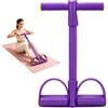 Crunier 6 Tubi Elastiche per Allenatore Addominale con Pedale,Banda Resistenza | Sit-Up,Attrezzo per Allenamento Bodybuilding,Fasce Elastiche per Esercizi per Tutto il Corpo e Allenamento Della Forza