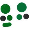 Sharplace Set da 7 Pezzi Adesivi Riparazione Tessuto Tavolo Biliardo Punti Segnaposto Protettori Biliardo Toppa Panno Verde Snooker Copertura Fori Superficie St, 2 Pezzi