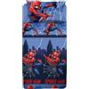 HERMET Set Lenzuolo Letto Singolo Spiderman Blu - 100% Cotone