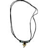 BLUSUPERSHOP 1 collana ART 14, Ciondolo VERO Dente squalo 1-2,5 cm Circa Sono Sempre Differenti e Laccio Regolabile Tribale Unisex