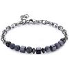 S'Agapõ Bracciale Uomo in Acciaio | Bracciale Con Pietre Naturali | Collezione Riot - SRT36