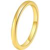 Ayoiow Anello Tungsteno 2MM Nero Anello Fedina Semplice