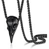 PROSTEEL Collana Vikingo Ascia/Odino Croce/Corvo/Bussola in Acciaio Inossiabile con Confezione Regalo