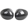 Mixabloem Coppia di calotte di ricambio per specchietto retrovisore esterno sinistro e destro, nero lucido, senza foro per luce, per Mini Cooper F54 F55 F56 F57 F60 2014-2019, (fibra di carbonio)