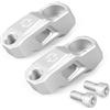 NICECNC Prolunga per Specchietto Retrovisore, Argento, Compatibile con BMW R1200GS Adventure 2013-2018, R1250GS 2019-2023, R1250GS Adventure 2019-2024, R1200GS 2013-2018
