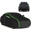 WANGLIJIANG Telo Copriauto per Ford Fiesta 6 2002-2008 (391.7 x 168.3 x 143.2cm),Impermeabile,traspirante, polvere, pioggia, graffio e neve, resistente all'esterno