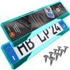 L & P Car Design Portatarga Auto - Supporto Targa - [semplice, durevole e sicuro] - 8 viti - 520x110 mm Turchese Cromo - Porta Targa - adatto a qualsiasi auto - per targhe italiane omologate - Fissaggio per Targa