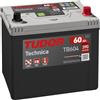 Tudor TB604 Batteria per auto Tudor 60 Ah 390 A, gamma Technica, adatta per auto di marche asiatiche