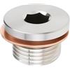 VGOL Tappo di scarico dell'olio M18x1.5 con guarnizione Sostituire OEM 900-219-009-30 Compatibile con Porsche Boxster 1997-2009 Boxster S 2000-2008