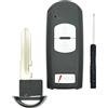 AYGUCEKE Custodia di ricambio per chiave elettronica, adatta per Mazda 3 6 CX-3 CX-5 CX-7 CX-9 2014-2018 (3 pulsanti A)