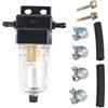TAIZhiChen Filtro Gasolio con Tubo e Fascette in Linea Filtro Separatore con Vaschetta Trasparente Completo per Installatori, Meccanici, Veicolo Ricreativo