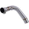 avdb-moto Tubo Raccordo compatibile con 48 mm HONDA CBR 600 RR 600RR PC40 2007-2008, CBR 600 RR 600RR PC40 2013-2017, CBR 600 RR 600RR PC40 2009-2012 Mid Pipe