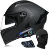 BEIVCGZE Caschi Bluetooth Modulari Casco Moto Omologato ECE/DOT Integrale Uomo Donna M-XXL
