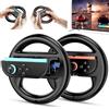 ALAFLY 2 Pezzi Volante Compatibile con Nintendo Switch 2 per Mario Kart, Volante da Gioco Ergonomico per Joy-Con Controller, Potenziamento Presa, Controllo Movimento, Accessorio Giochi in Famiglia