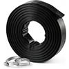 VEVOR Tubo di Scarico Piatto per Piscina Irrigazione Lunghezza 30,48 m Nero Diametro Interno 38,1 mm, per Pompa Sommersa, con Filtro di Sabbia, Pressione di Esercizio 6,2 bar, con Fascette Stringitubo