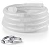 VEVOR Tubo Aspirazione PVC per Pompa Acqua Sommersa Lunghezza 7,6m Bianco Diametro Interno 50,8mm, Pressione 0,8 bar, Temperatura da -23,3 a 51,7 °C, per Irrigazione Agricola, con Filtro a Sabbia