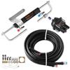 VEVOR Kit Sterzo Idraulico 90CV Pompa Cilindro Timone per Motore Fuoribordo Sistema di Sterzo per Imbarcazioni Marine, con Tubo Flessibile da 7,32m, Pompa 2,5 MPa, Cilindro di Bloccaggio Bidirezionale