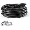 VEVOR Tubo di Aspirazione PVC per Pompa Acqua Sommersa Lunghezza 25 m Nero Diametro Interno 25 mm, Pressione 5 bar, Temperatura -5 a 60 °C, per Irrigazione Agricola, con Filtro a Sabbia, per Piscina