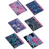 7even Set 5 Quadernoni Seven Girl 7.1 a Quadretti 4mm con +30% di Fogli da 100gr