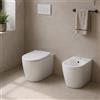GEBERIT Sanitari filo muro Geberit Icon vaso Turboflush, bidet e coprivaso rallentato