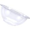 Veemoon Lavabo Piccolo Trasparente con Bordo in Pizzo per Trucco e Unghie