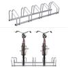 Fiqops Supporto per 5 biciclette, larghezza pneumatici 35-55 mm | Acciaio zincato, distanza di 30 cm, fissaggio a pavimento incluso, ideale per garage, cortile, cantina e ambienti esterni