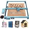 SCULPFUN Macchina per incisione laser S70 Max 70 W, 36000 mm/min, velocità di incisione con 50 l/min, automatica Air Assist Z, autofocus, 830 x 800 mm, area di incisione laser per legno, metallo